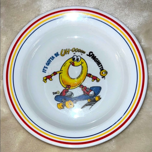 CORELLE 🍜 SET OF 4 VINTAGE 1990 CORELLE SPAGHETTIO’S SKATEBOARD PASTA DISH BOWL - Picture 7 of 13
